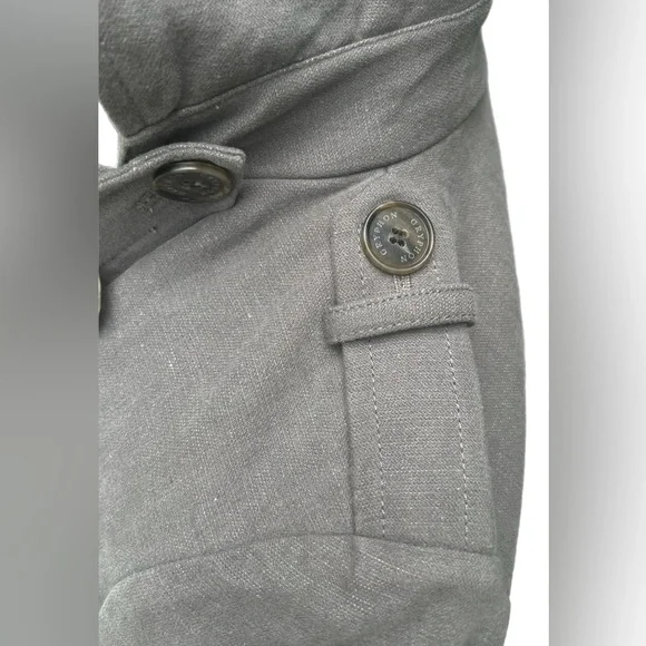 Gryphon New York Grey Hoodie Trench Coat Small Excellent used Condition - Picture 11 of 16